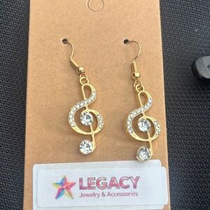 Legacy Gold and Silver Crystal Earrings